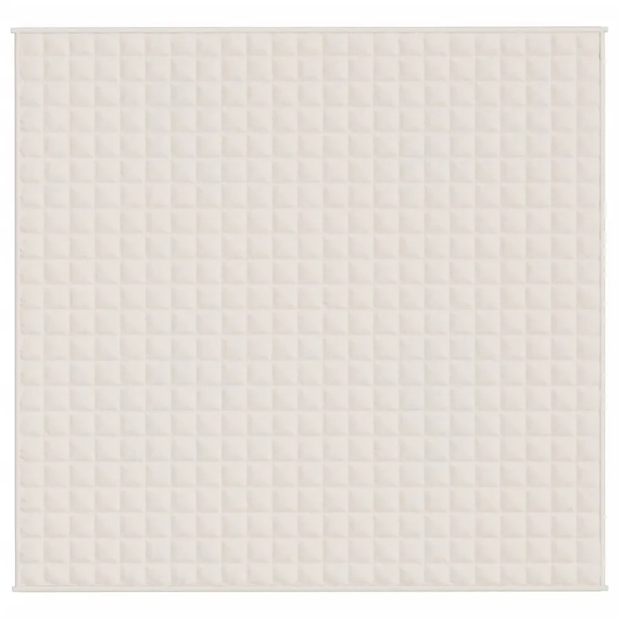 Couverture lestée Crème clair 220x240 cm 11 kg Tissu - 3