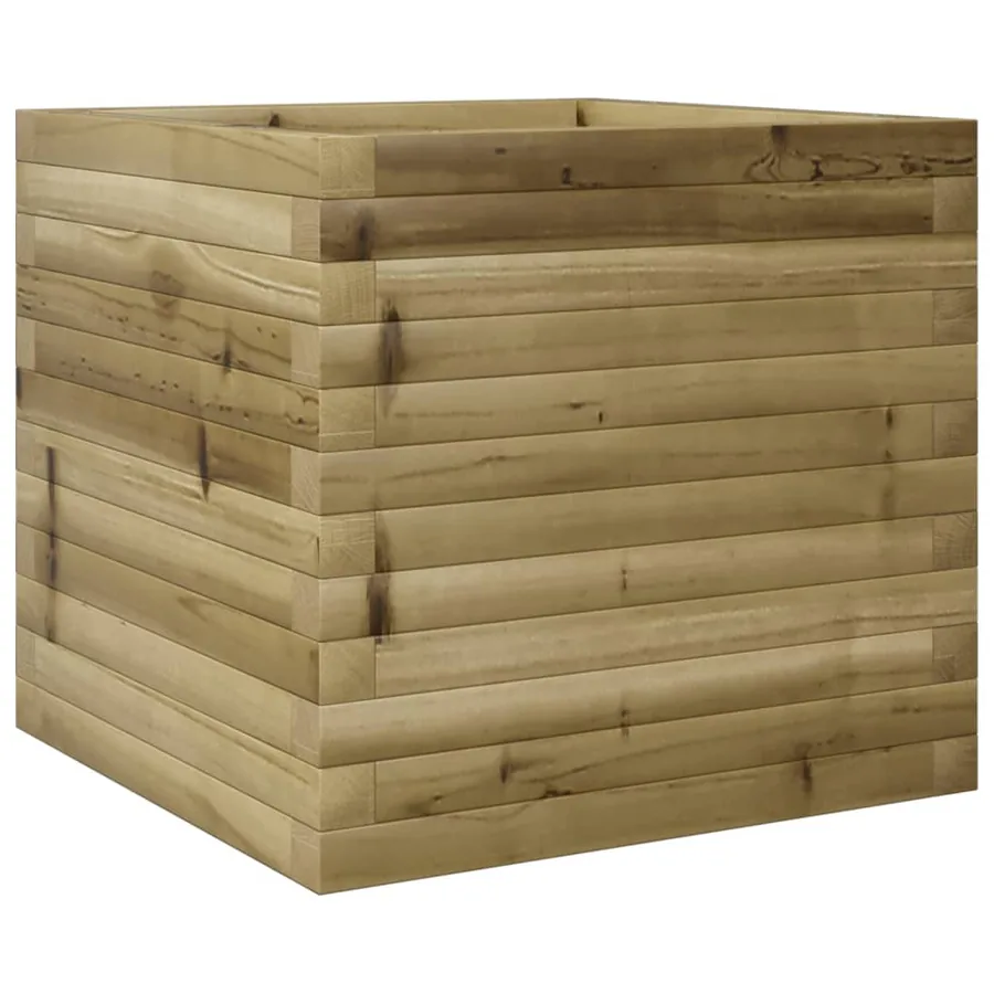Jardinière 50x50x45,5 cm bois de pin imprégné - 7