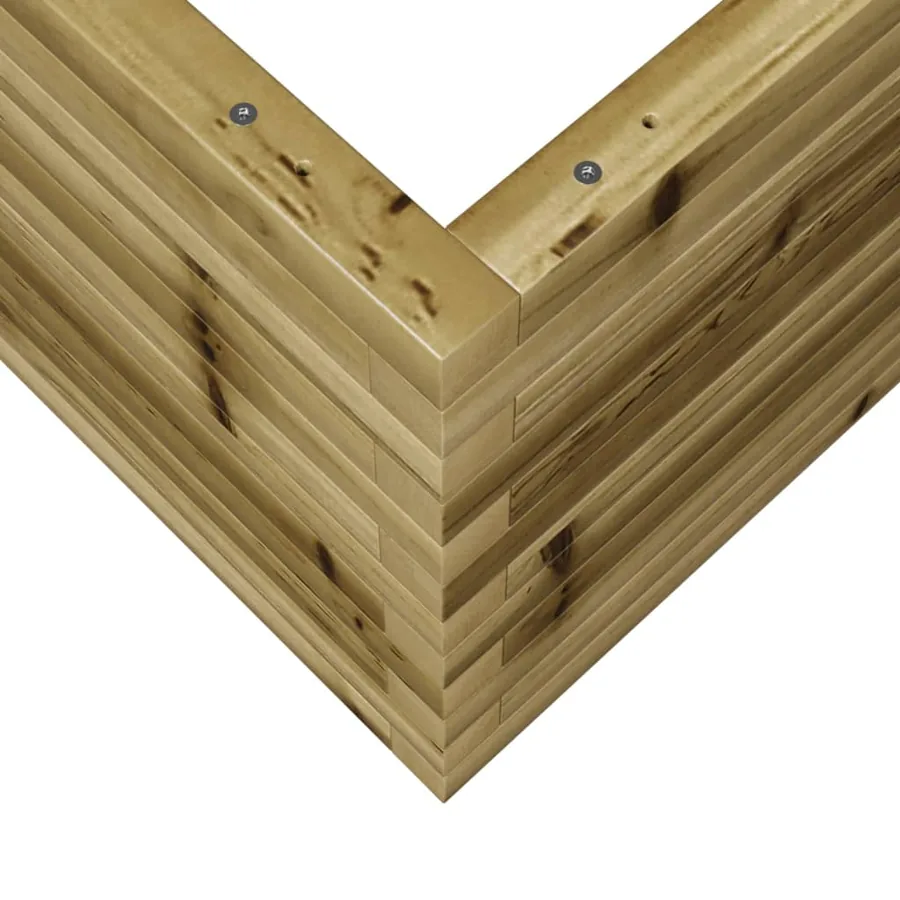 Jardinière 50x50x45,5 cm bois de pin imprégné - 8