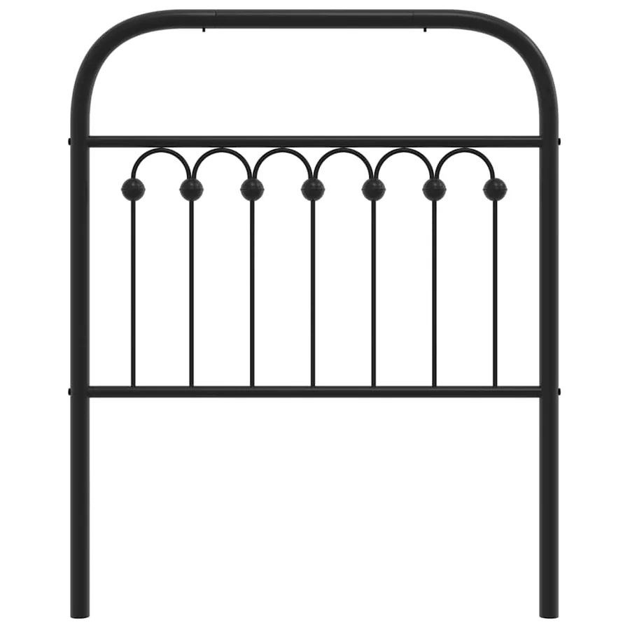 Tête de lit de remplacement métal noir 80 cm - 4