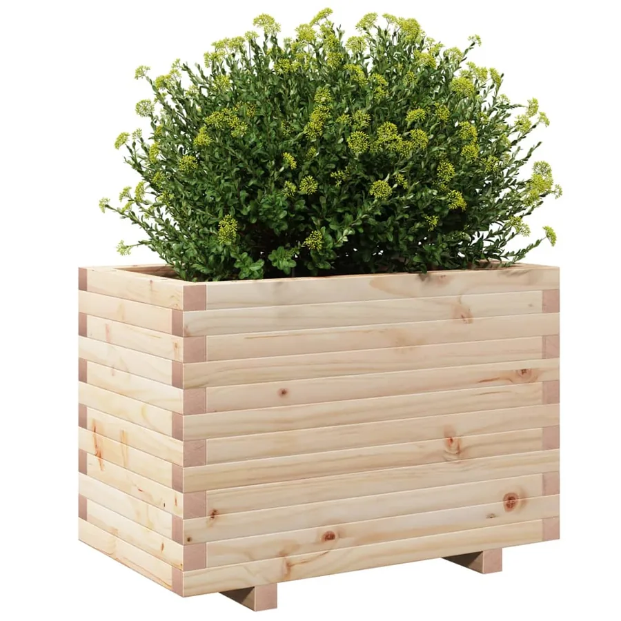 Jardinière 70x40x49,5 cm bois de pin massif - 4