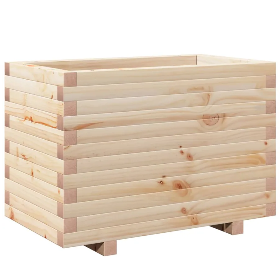 Jardinière 70x40x49,5 cm bois de pin massif - 7