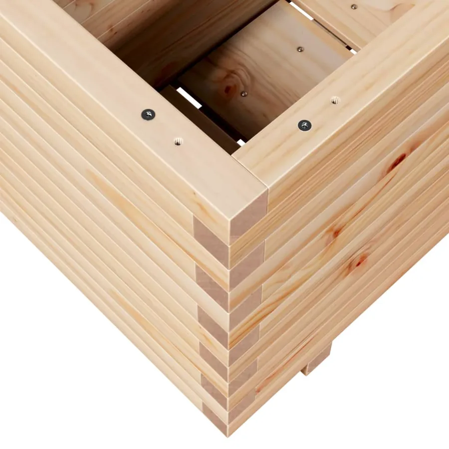 Jardinière 70x40x49,5 cm bois de pin massif - 8