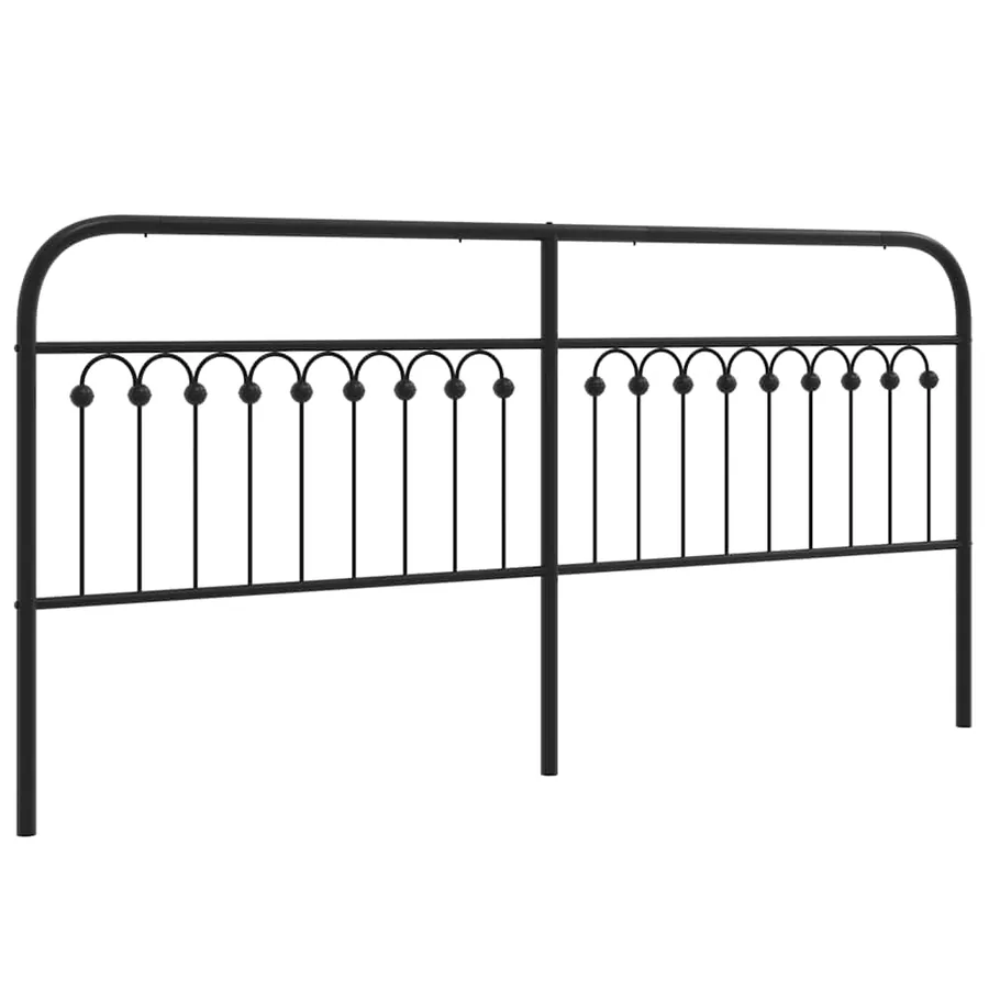 Tête de lit de remplacement métal noir 200 cm - 2