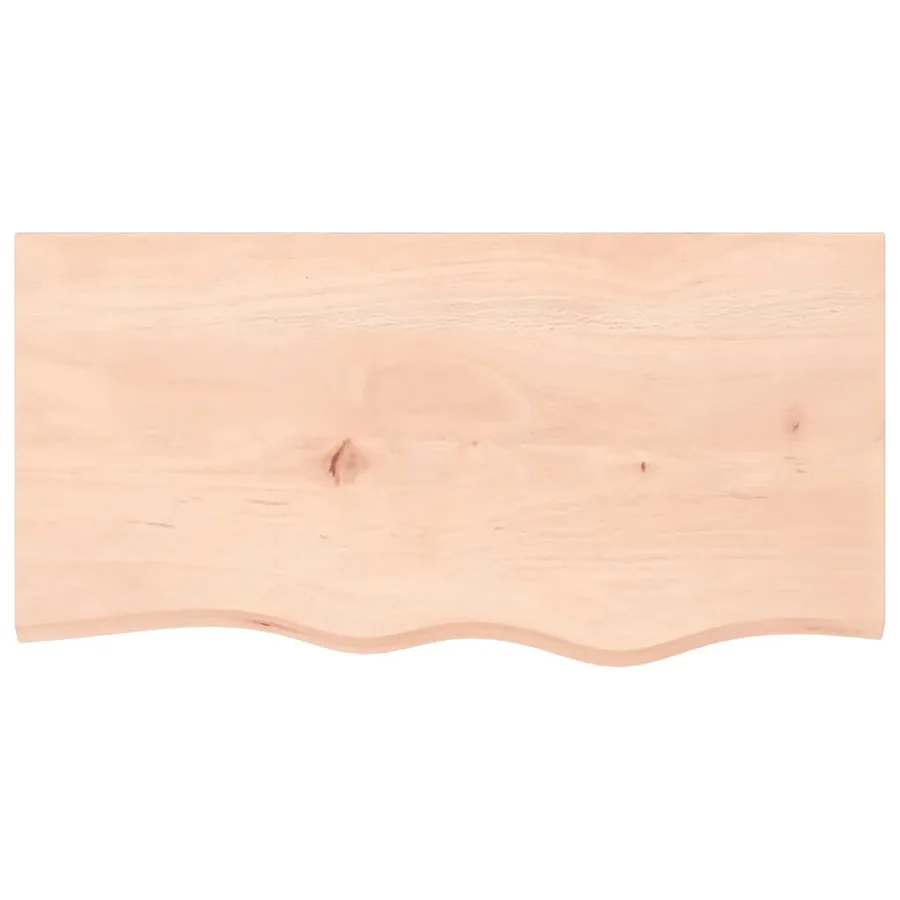 Étagère de vasque murale acier et bois de chêne massif - 8