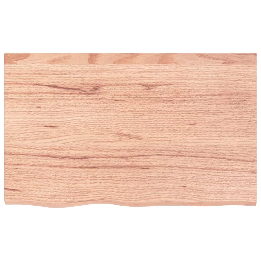 Étagère de vasque murale acier et bois de chêne massif - 8