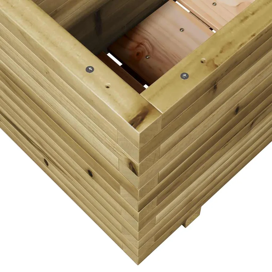 Jardinière 90x40x49,5 cm bois de pin imprégné - 8
