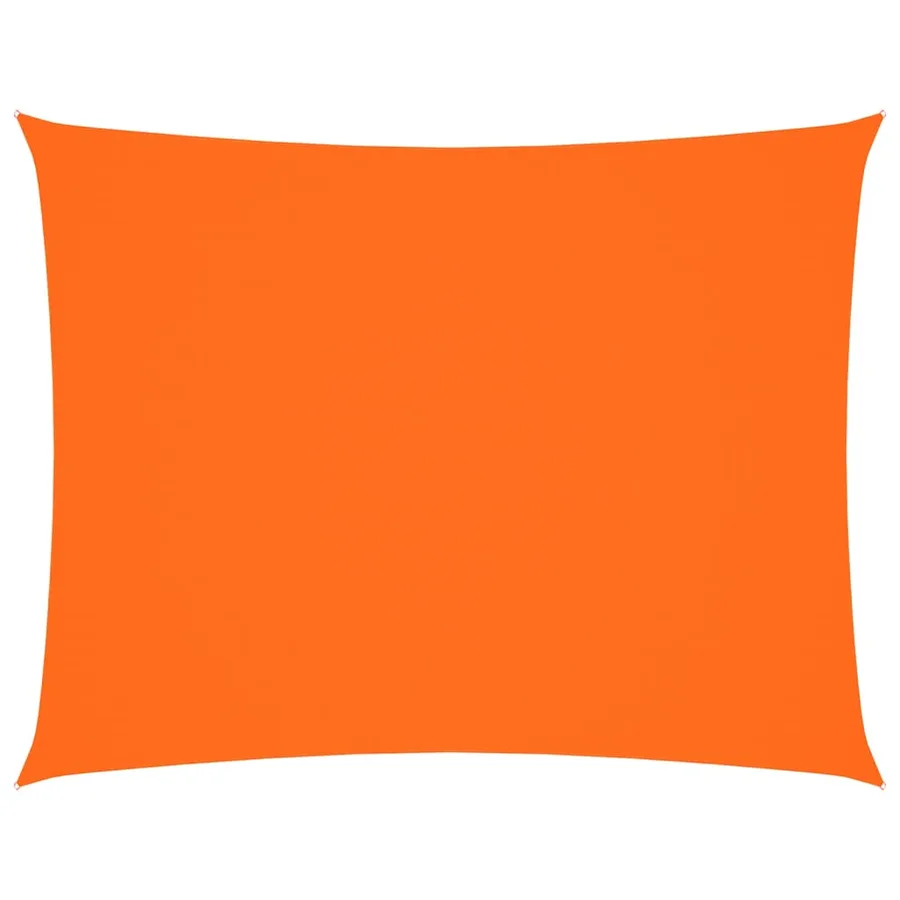 Voile de parasol tissu oxford rectangulaire 3,5x5 m orange - 2