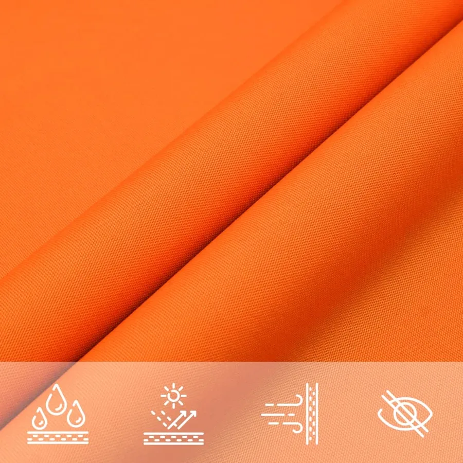 Voile de parasol tissu oxford rectangulaire 3,5x5 m orange - 8