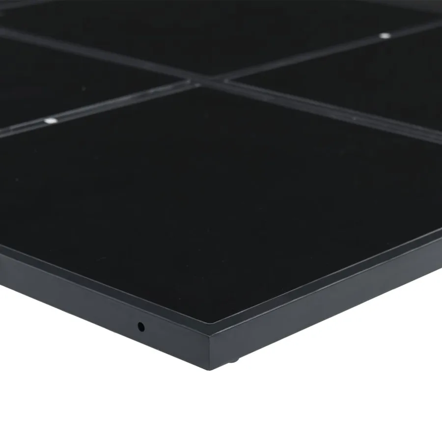 Ensemble à manger de jardin avec coussins 17 pcs noir textilène - 9
