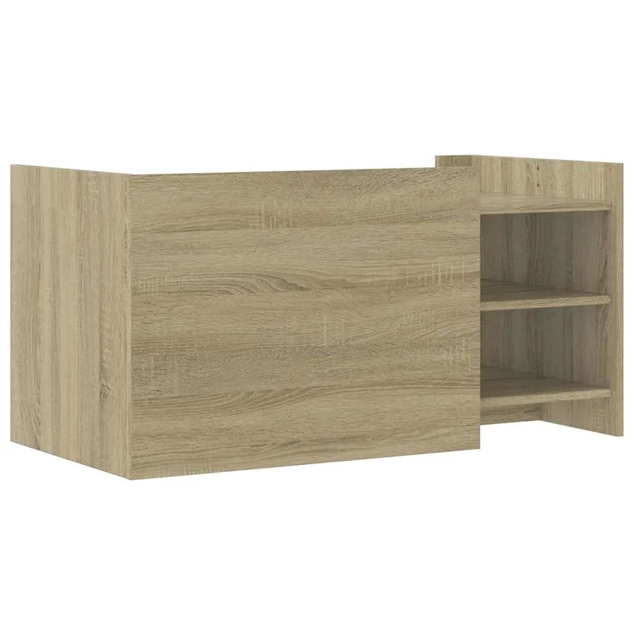 Table basse chêne sonoma 100x50x50 cm bois d'ingénierie - 6