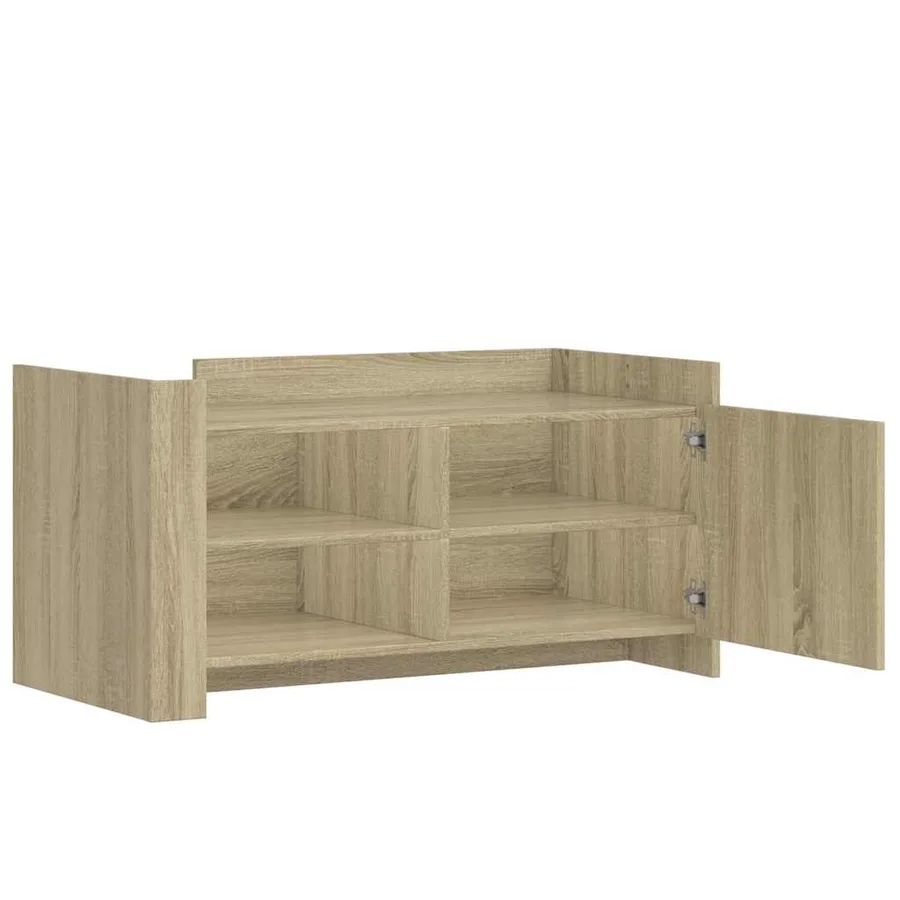 Table basse chêne sonoma 100x50x50 cm bois d'ingénierie - 7
