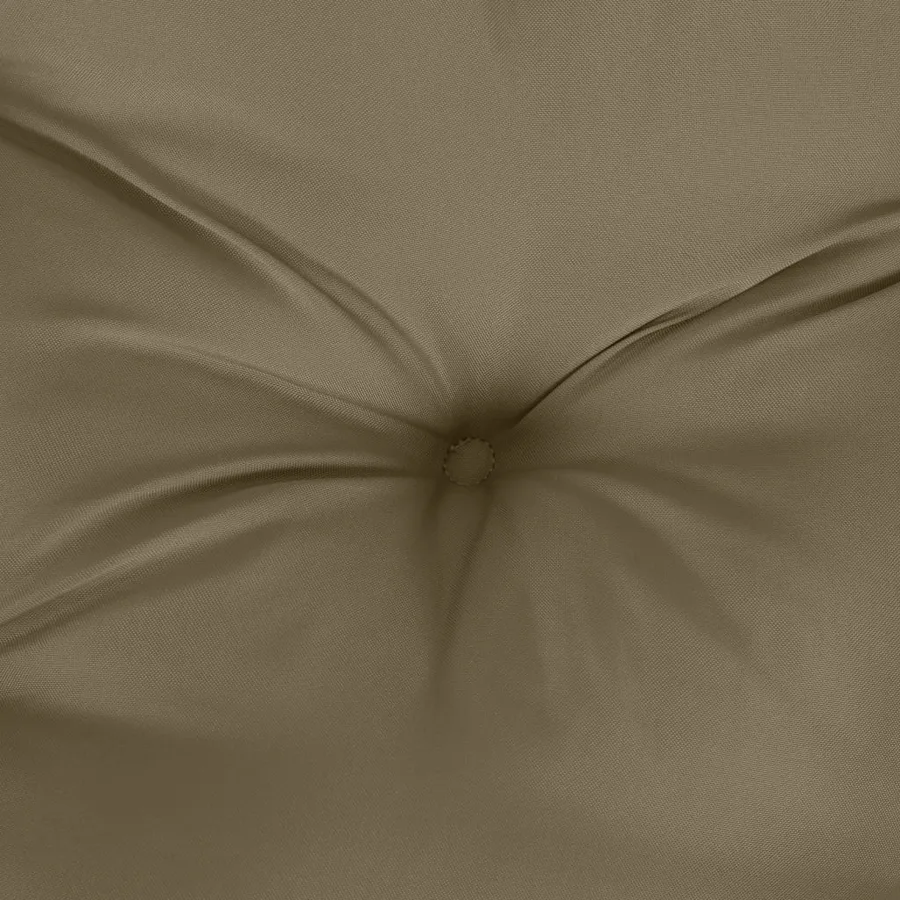 Coussins de chaise à dossier haut lot de 6 taupe mélangé tissu - 9