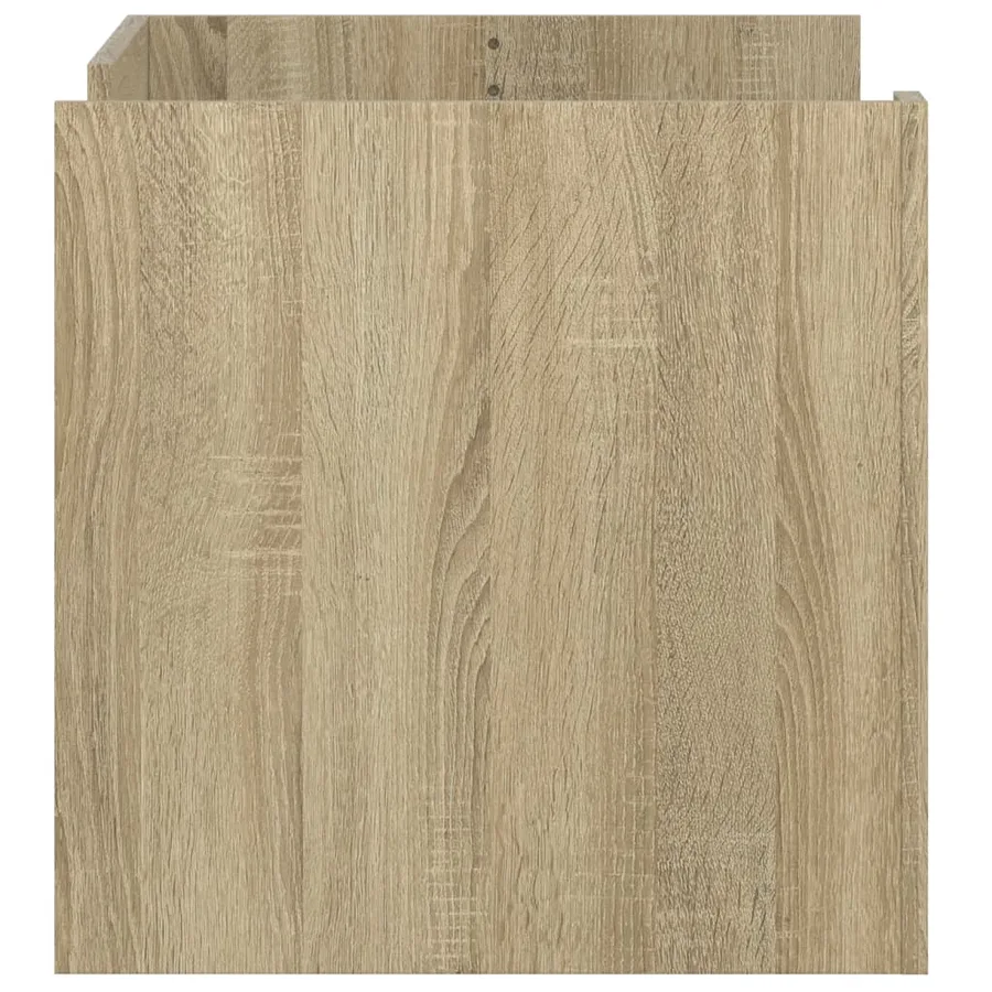 Table basse chêne sonoma 80x50x50 cm bois d'ingénierie - 5