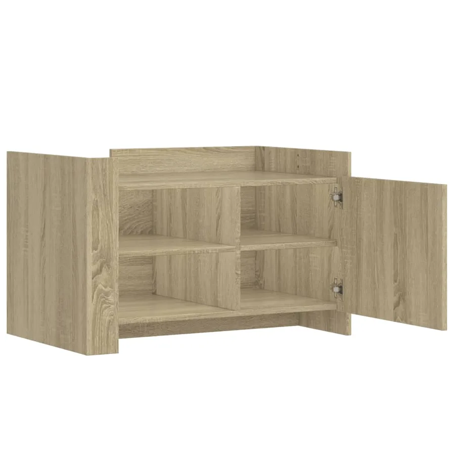 Table basse chêne sonoma 80x50x50 cm bois d'ingénierie - 7