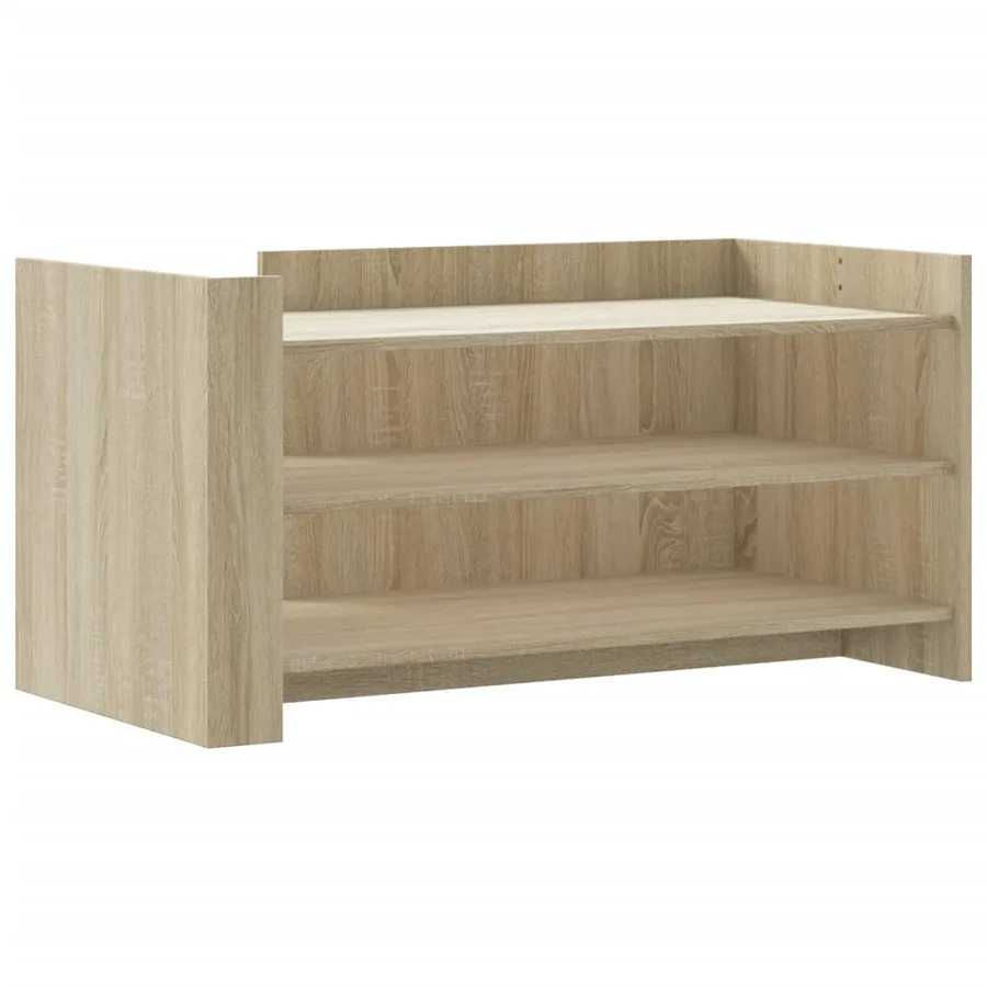 Table basse chêne sonoma 100x50x50 cm bois d'ingénierie - 2