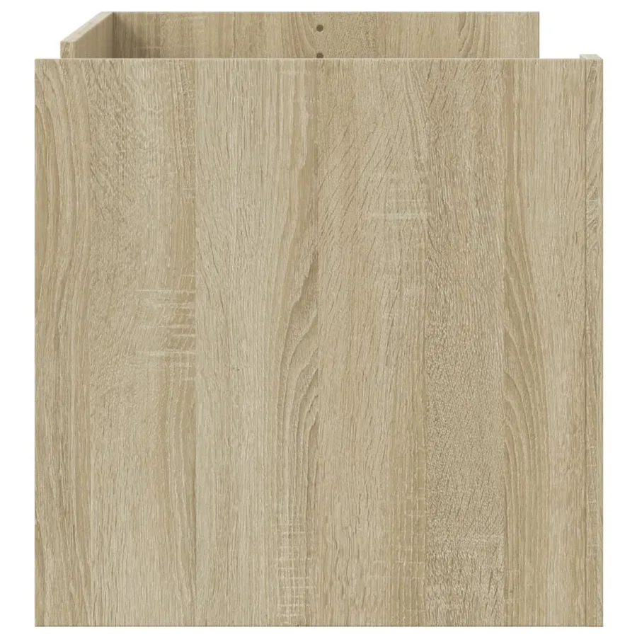 Table basse chêne sonoma 100x50x50 cm bois d'ingénierie - 5