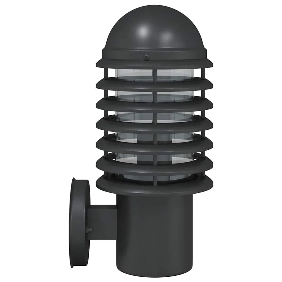 Appliques murales d'extérieur 2 pcs noir acier inoxydable - 5