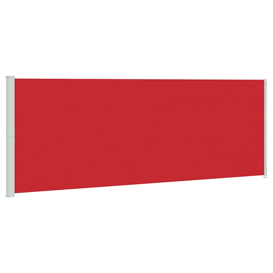 Auvent latéral rétractable de patio 220x600 cm Rouge - 2