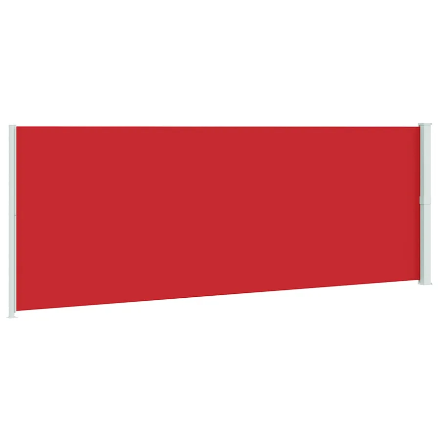 Auvent latéral rétractable de patio 220x600 cm Rouge - 6
