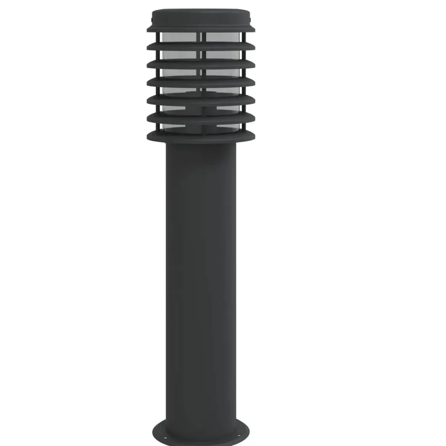 Lampadaire d'extérieur avec sortie noir 60 cm acier inoxydable - 4