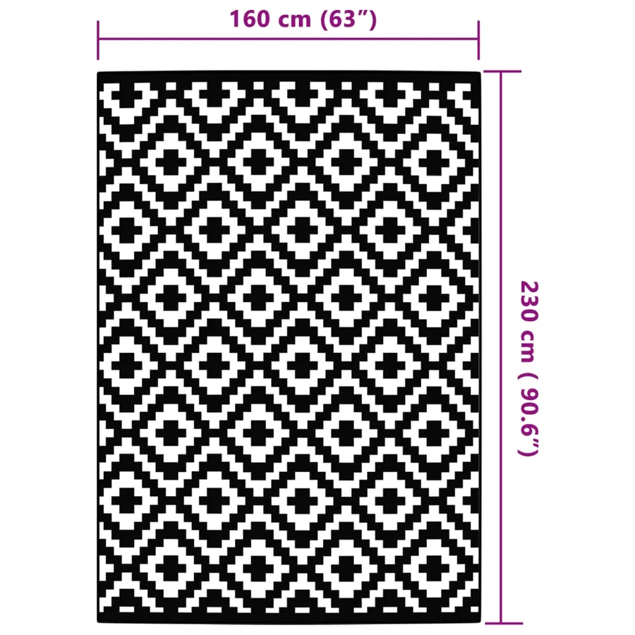 Tapis d'extérieur ARAKIL Gris 160x230 cm PP - 6