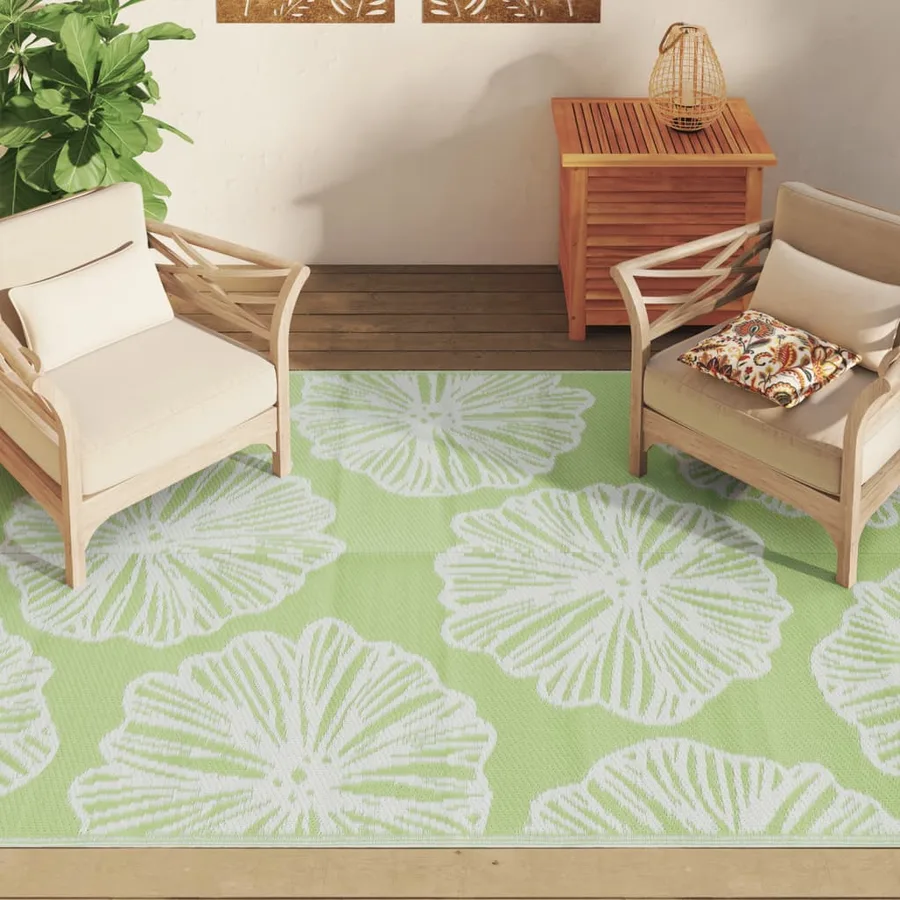 Tapis d'extérieur ARAKIL vert 160 x 230 cm PP - 3