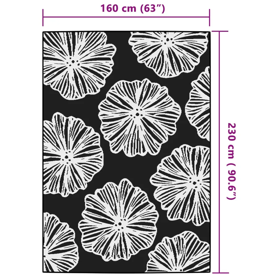 Tapis d'extérieur ARAKIL vert 160 x 230 cm PP - 6