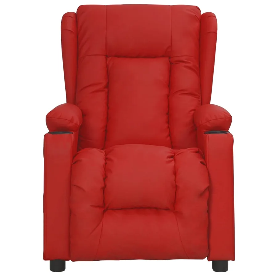 Fauteuil inclinable électrique Rouge bordeaux Similicuir - 3