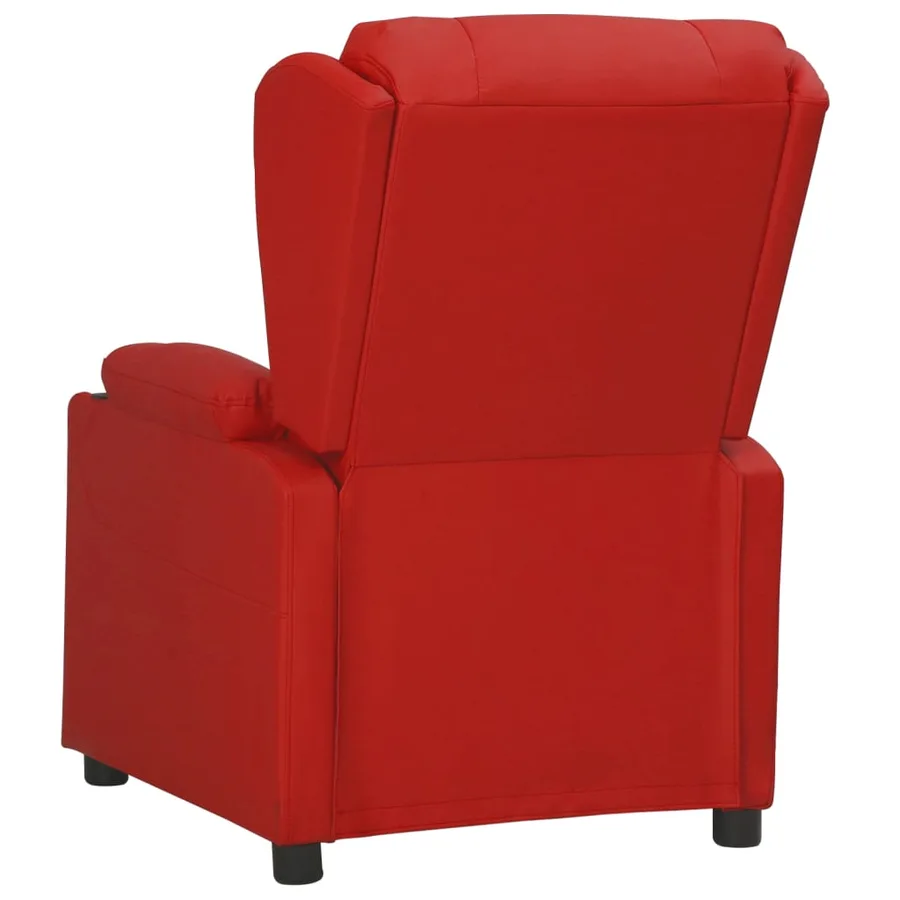 Fauteuil inclinable électrique Rouge bordeaux Similicuir - 4