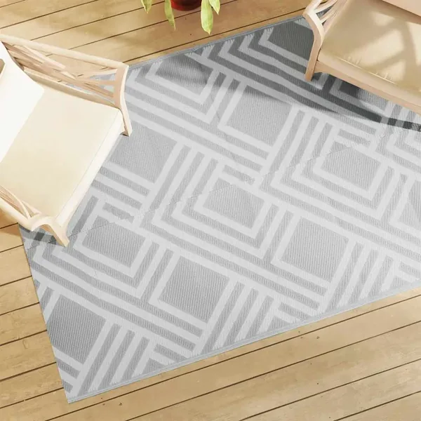Tapis d'extérieur ARAKIL gris 140 x 200 cm PP