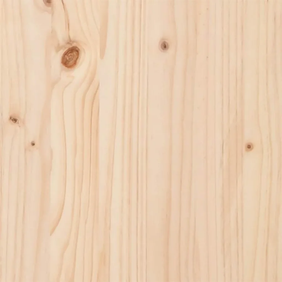 Table à manger cadre en O 100x50x75 cm bois de pin massif acier - 9