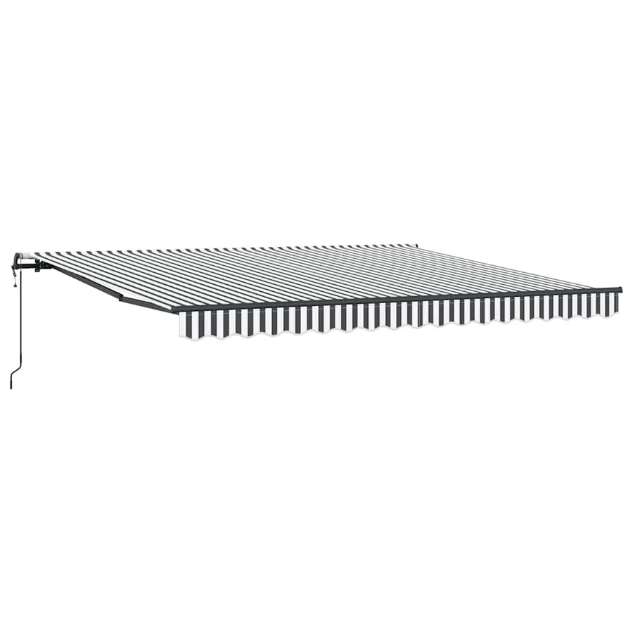 Auvent rétractable automatique anthracite et blanc 400x300 cm - 2