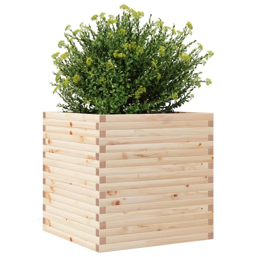 Jardinière 70x70x68,5 cm bois de pin massif - 4