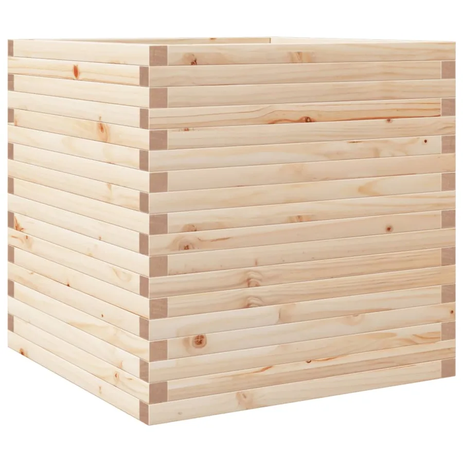 Jardinière 70x70x68,5 cm bois de pin massif - 7
