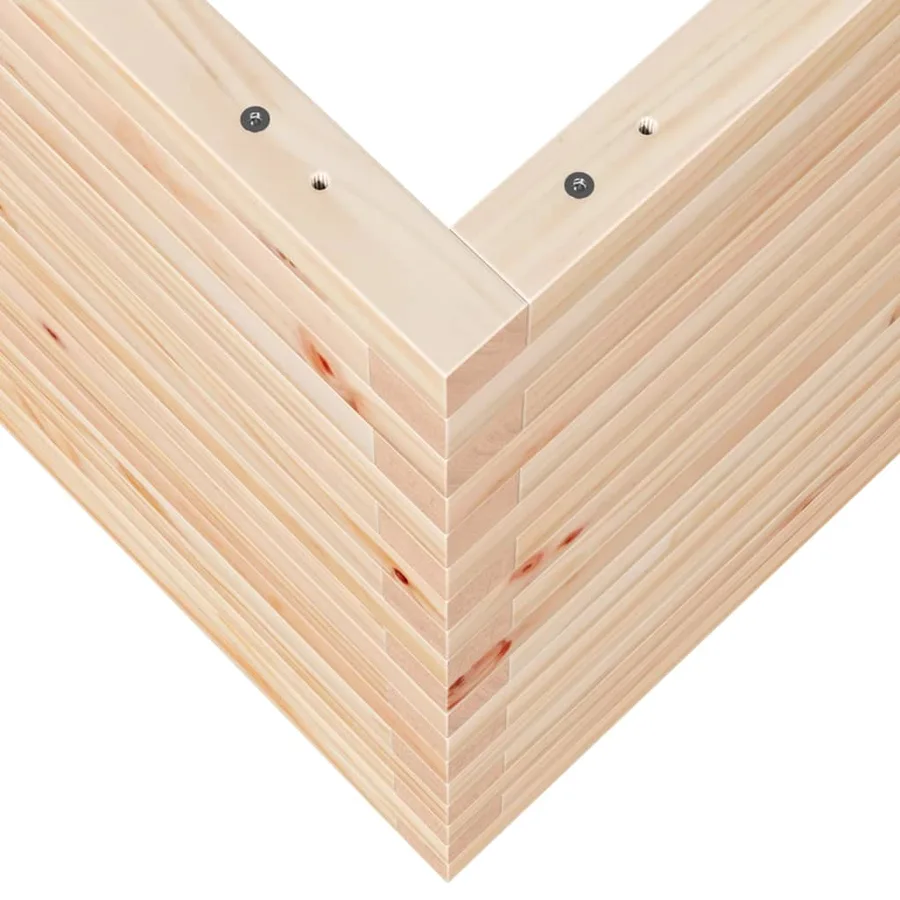 Jardinière 70x70x68,5 cm bois de pin massif - 8