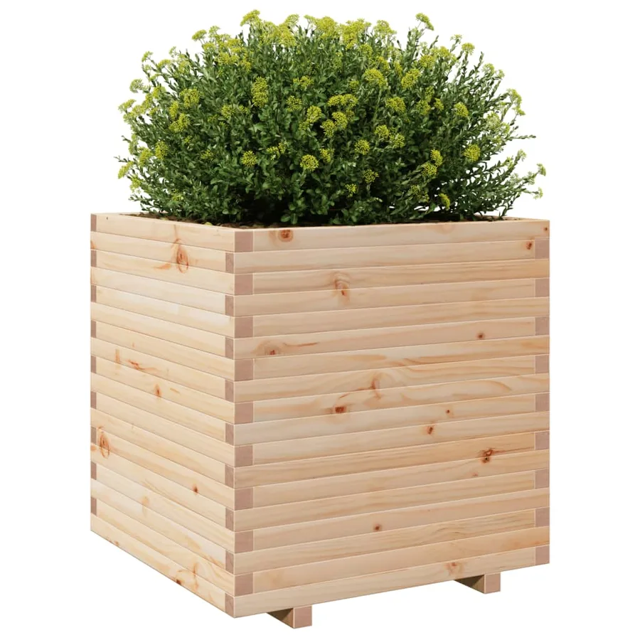 Jardinière 70x70x72,5 cm bois de pin massif - 4