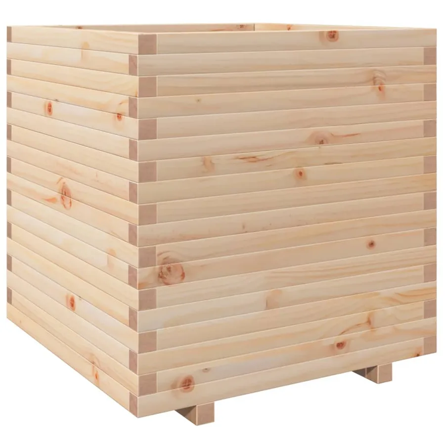 Jardinière 70x70x72,5 cm bois de pin massif - 7
