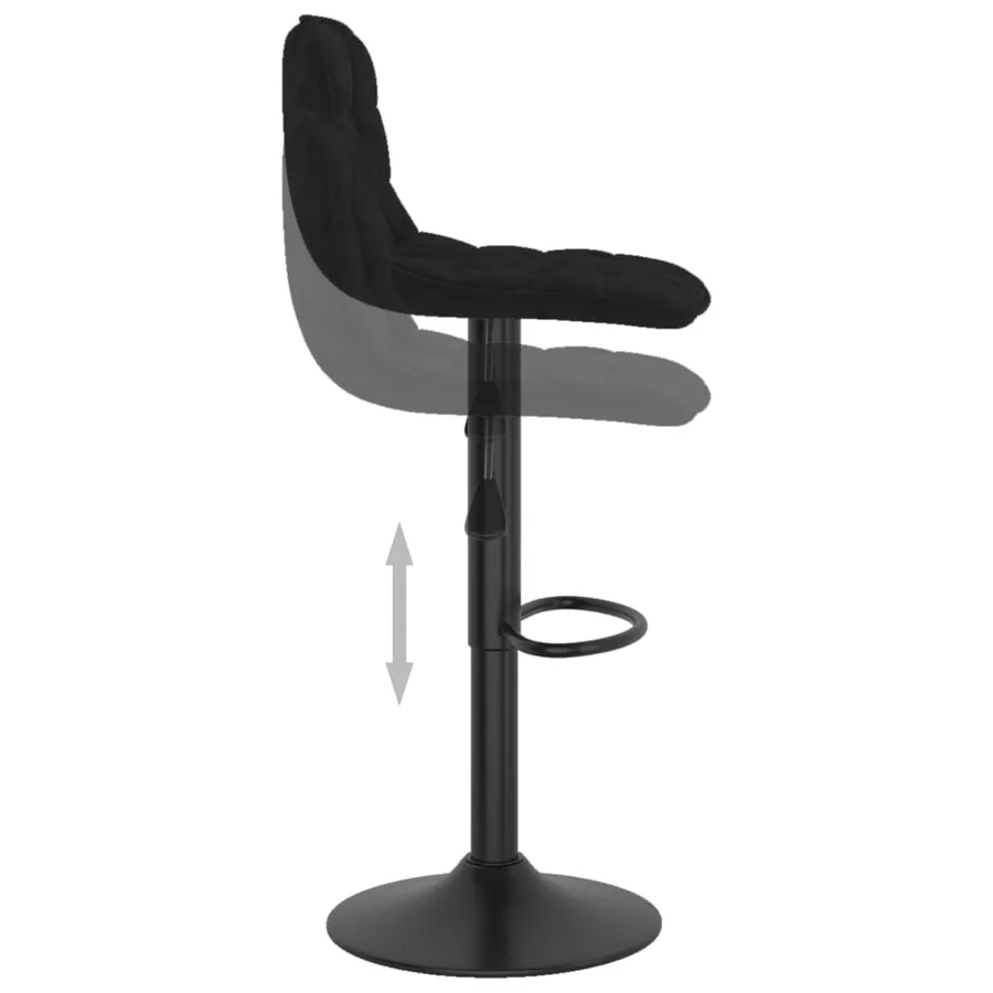 Tabouret de bar Noir Velours - 6