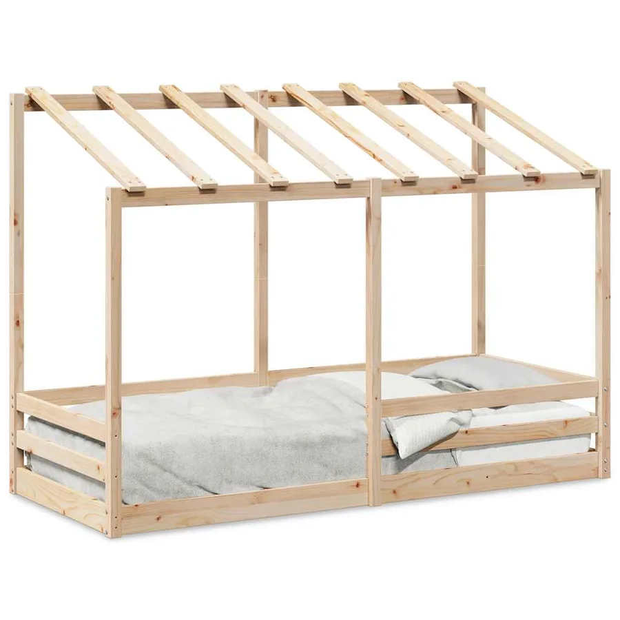Lit pour enfants sans matelas 90x190 cm bois pin massif - 2