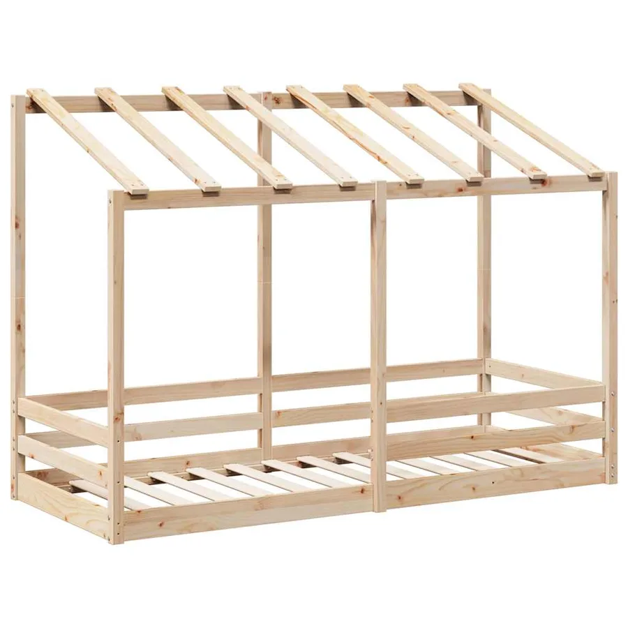 Lit pour enfants sans matelas 90x190 cm bois pin massif - 3