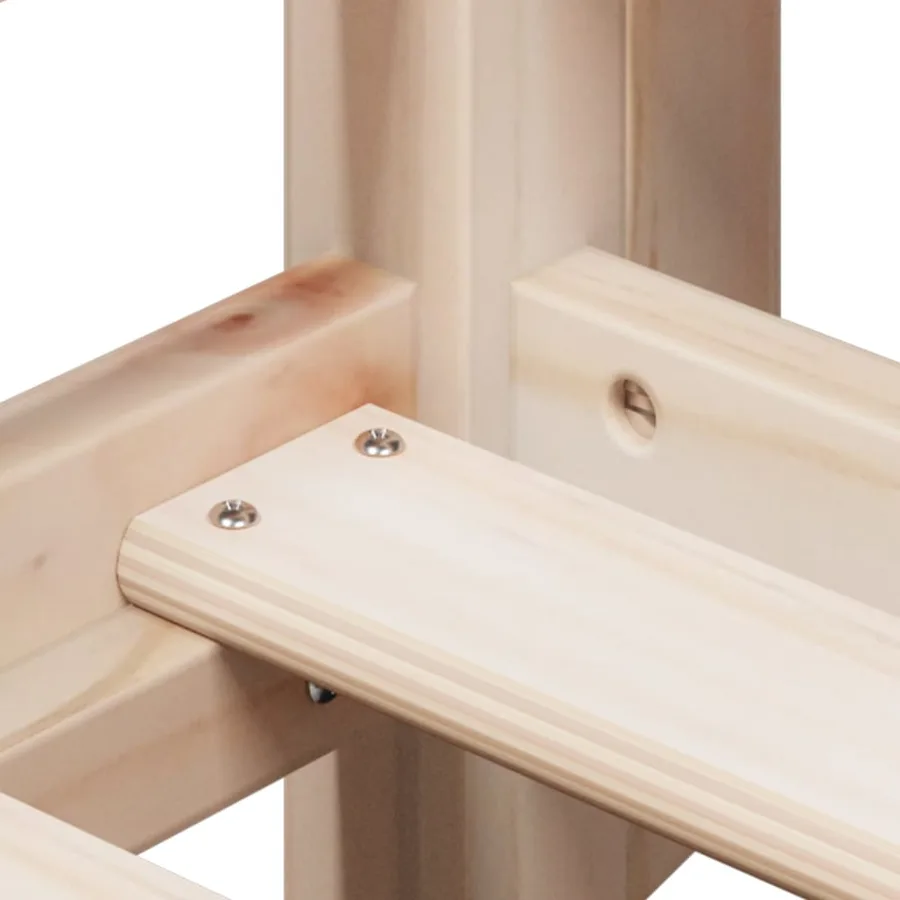 Lit superposé sans matelas 80x200 cm bois de pin massif - 9