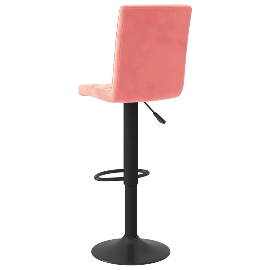 Tabouret de bar velours rose - 5