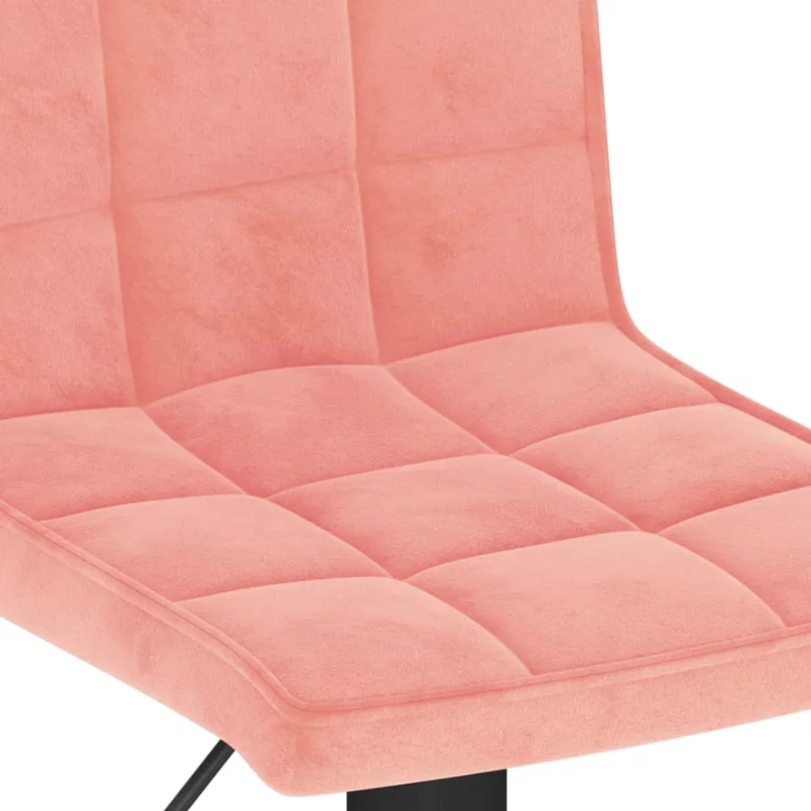 Tabouret de bar velours rose - 7