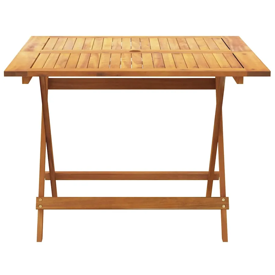 Ensemble à manger de jardin 5 pcs résine tressée et bois massif - 6