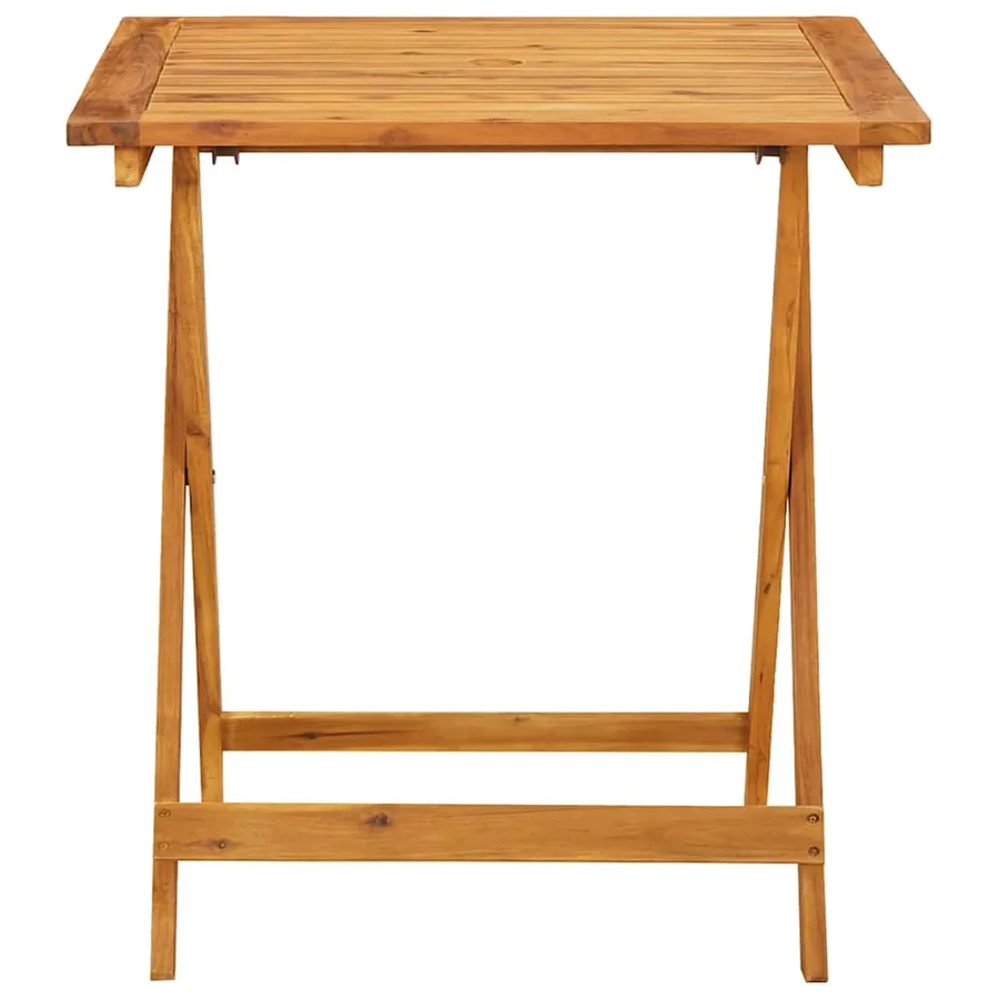 Ensemble de bistro 3 pcs taupe tissu et bois massif - 4
