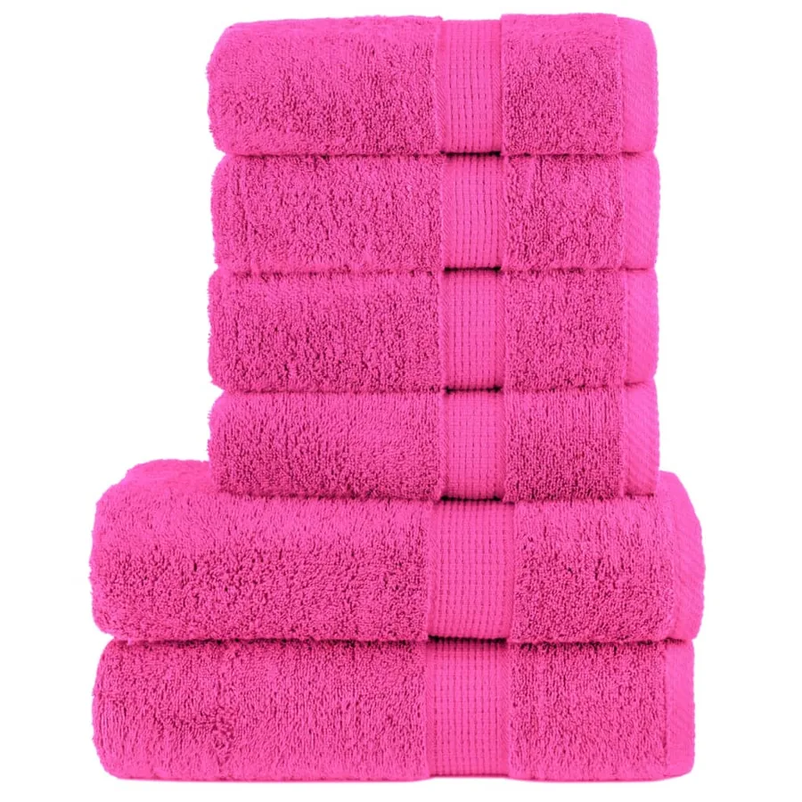 Ensemble de serviettes de qualité supérieure SOLUND 6 pcs rose