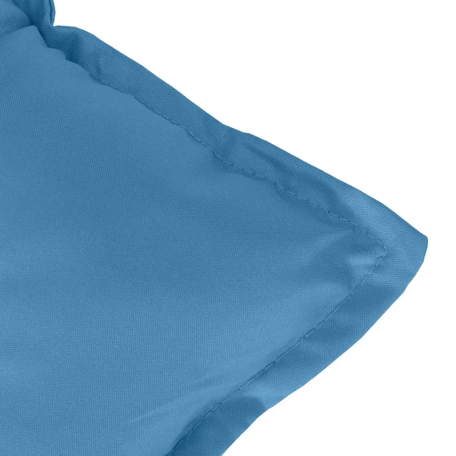 Coussins de chaise à dossier haut lot de 2 bleu mélangé tissu - 9