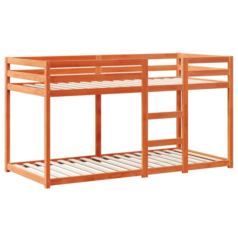 Lit superposé sans matelas cire marron 80x200 cm pin massif - 5