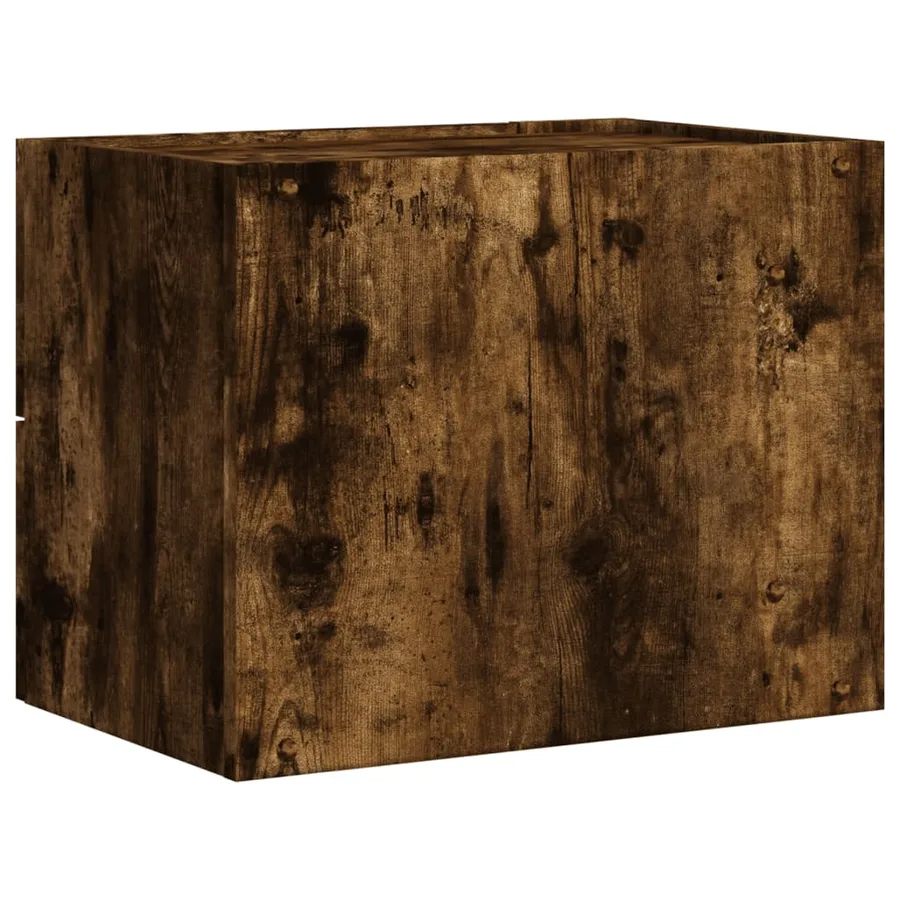Tables de chevet murales 2 pcs chêne fumé 45x30x35 cm - 7